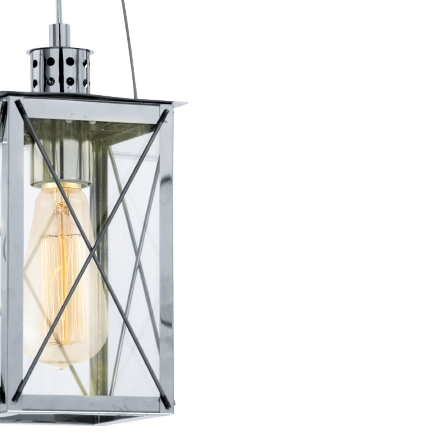 Lámpara Colgante Vintage Gris Acero Diseño Único 110cm - Iluminacion | Bylmo