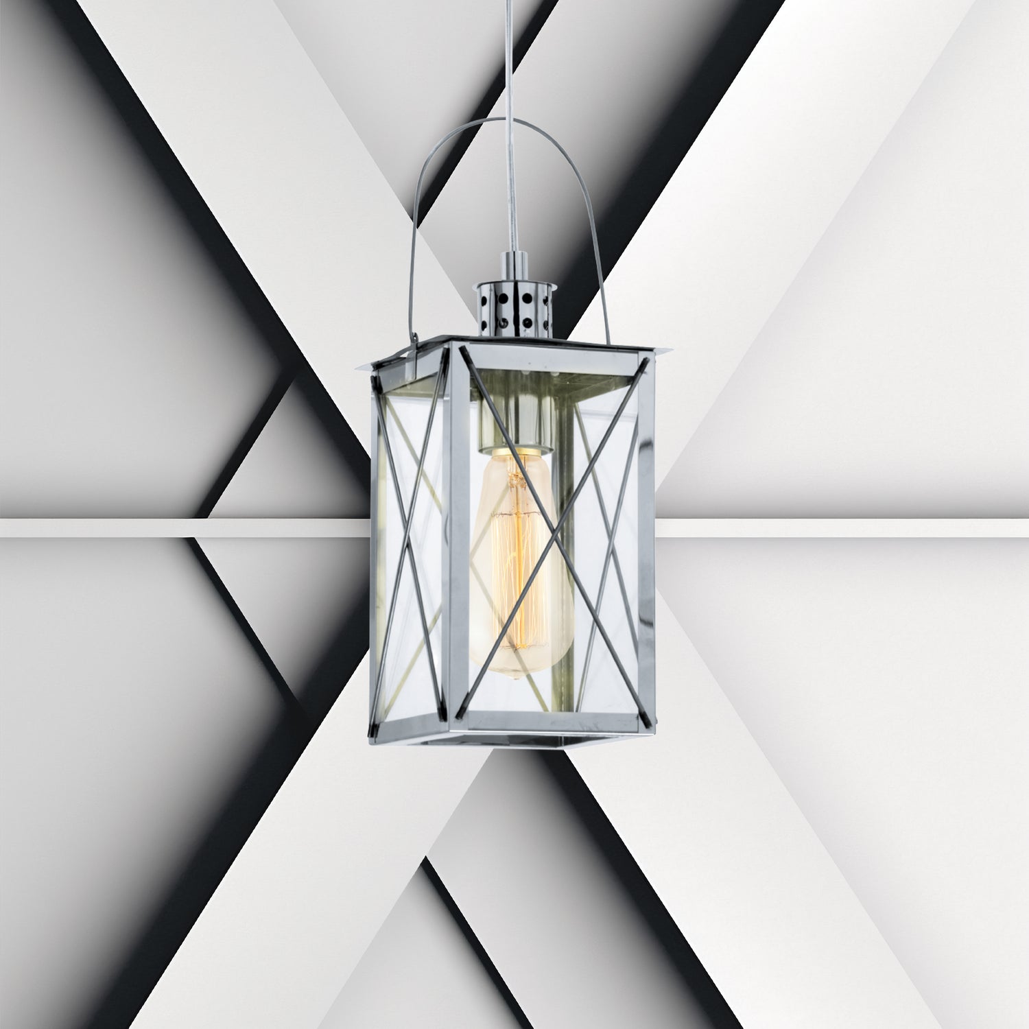 Lámpara Colgante Vintage Gris Acero Diseño Único 110cm - Iluminacion | Bylmo