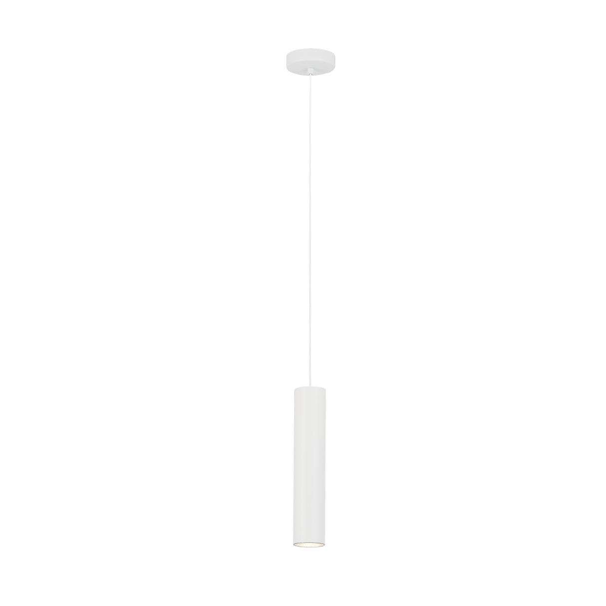 Lámpara Colgante Minimalista Blanco 1 Foco Ajustable LED 9x9x150 cm - Iluminacion | Bylmo