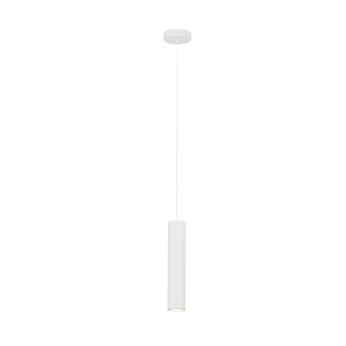 Lámpara Colgante Minimalista Blanco 1 Foco Ajustable LED 9x9x150 cm - Iluminacion | Bylmo