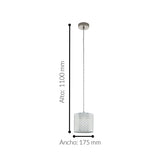 Lámpara Colgante Contemporáneo Gris Diseño Contemporáneo Ajustable 1100 Lúmenes - Iluminacion | Bylmo