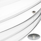 Lámpara Colgante Rústico 1 Luz Gris Madera Ajustable 40x110cm Ambiente - Iluminacion | Bylmo