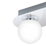 Lámpara Moderno Gris Acero 10x30x11cm LED - Iluminacion | Bylmo