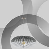 Lámpara Colgante Rústico Gris 1 Foco LED Ajustable 70x200cm - Iluminacion | Bylmo