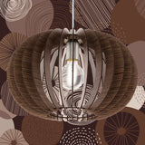 Lámpara Colgante Rústico Madera 40x40x130cm Ambiente - Iluminacion | Bylmo