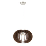 Lámpara Colgante Rústico Madera 40x40x130cm Ambiente - Iluminacion | Bylmo