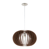Lámpara Colgante Rústico Madera 1 Luz 50x50x150 cm - Iluminacion | Bylmo