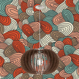 Lámpara Colgante Rústico Madera 1 Luz 50x50x150 cm - Iluminacion | Bylmo