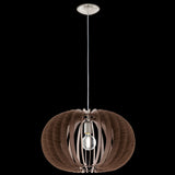 Lámpara Colgante Rústico Madera 1 Luz 50x50x150 cm - Iluminacion | Bylmo