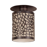 Lámpara Empotrable Rústico 1 Luz 10x5 Café Acero 12cm 450Lm IP20 - Iluminacion | Bylmo