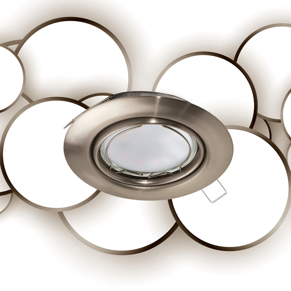 Lámpara Empotrable Contemporáneo Gris 11x11x7cm ACERO 1 Luz 450Lm GU10 IP20 LED - Iluminacion | Bylmo