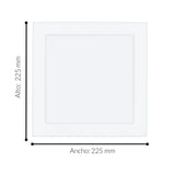 Lámpara Empotrable Contemporáneo 22x3x22 Blanco LED 1600 Lúmenes - Iluminacion | Bylmo