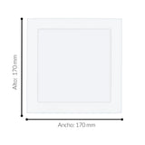 Lámpara Empotrable Contemporáneo Blanco 17x3x17cm LED 1100L 160 IP20 - Iluminacion | Bylmo