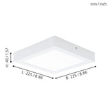 Lámpara de Sobreponer Contemporáneo 22x22 Blanco LED 1600 Lúmenes - Iluminacion | Bylmo