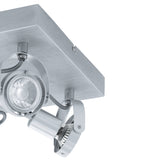 Spot de Iluminación Industrial 27x27x27 cm Gris Ajustable - Iluminacion | Bylmo