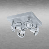 Spot de Iluminación Industrial 27x27x27 cm Gris Ajustable - Iluminacion | Bylmo