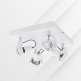 Spot de Iluminación Industrial 27x27 Gris Acero 4 luces LED - Iluminacion | Bylmo