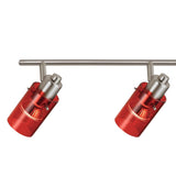 Spot de Iluminación Moderno 4 Luces Rojo Ajustable LED - Iluminacion | Bylmo