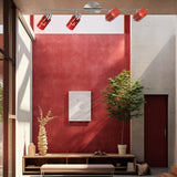 Spot de Iluminación Moderno 4 Luces Rojo Ajustable LED - Iluminacion | Bylmo
