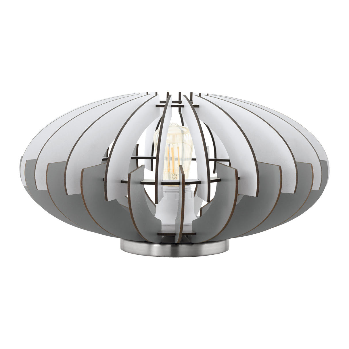Lámpara de Mesa Rústico Gris Acero 35x35x19cm 1 luz - Iluminacion | Bylmo