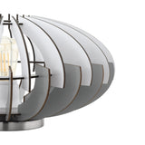 Lámpara de Mesa Rústico Gris Acero 35x35x19cm 1 luz - Iluminacion | Bylmo