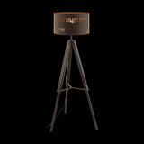 Lámpara de Piso Rústico 43x43x145cm Café Madera 1100L - Iluminacion | Bylmo