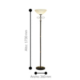 Lámpara de Piso Clásico 136x173cm Café Estilo Clásico - Iluminacion | Bylmo