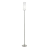 Lámpara de Piso Contemporáneo Gris Acero 11x11x153cm Iluminación Ambiente LED - Iluminacion | Bylmo