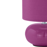 Lámpara de Mesa Contemporánea Morada 15x15x27cm CERÁMICA Iluminación LED 450 lumens - Iluminacion | Bylmo