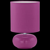 Lámpara de Mesa Contemporánea Morada 15x15x27cm CERÁMICA Iluminación LED 450 lumens - Iluminacion | Bylmo