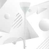 Lámpara de Piso Clásico Blanco 18x18x176cm Acero - Iluminacion | Bylmo