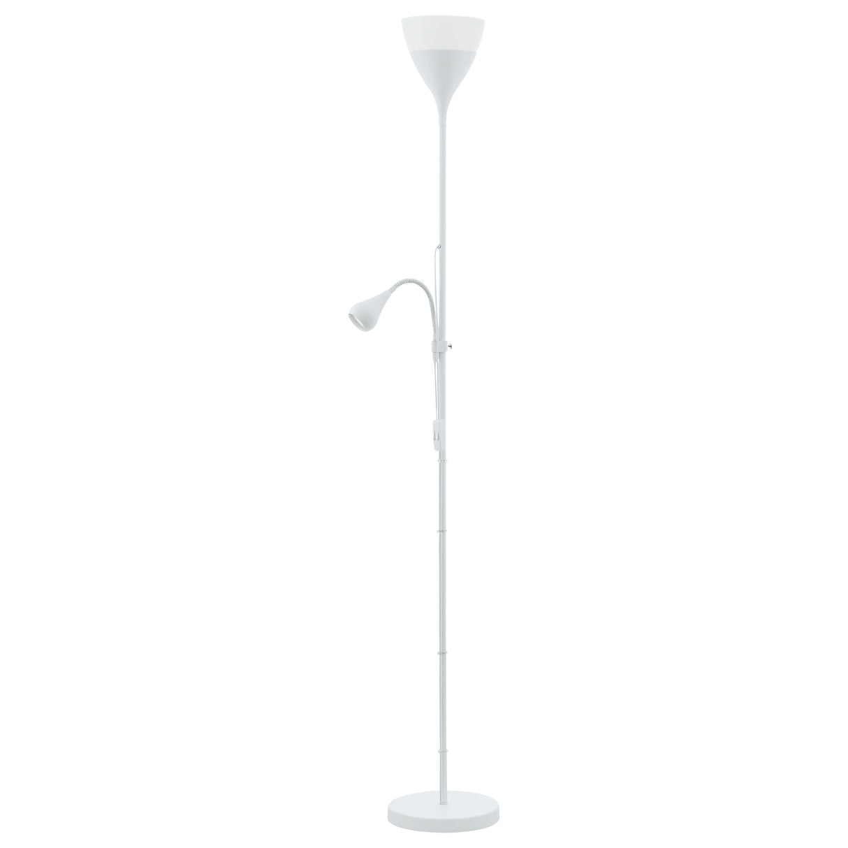 Lámpara de Piso Clásico Blanco 18x18x176cm Acero - Iluminacion | Bylmo