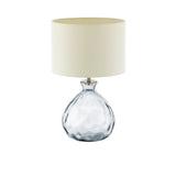 Lámpara de Mesa Contemporáneo Beige Vidrio LED 1 Luz 30x33x50cm - Iluminacion | Bylmo