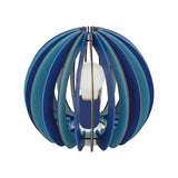 Lámpara de Mesa Rústico Azul 25x25x22cm Madera 110V LED 1100lm - Iluminacion | Bylmo