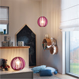 Lámpara de Mesa Rústico 1 Luz Rosa Madera 25x25x22cm IP20 LED - Iluminacion | Bylmo