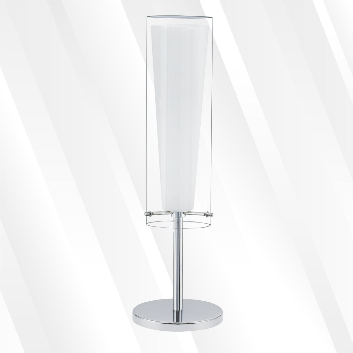 Lámpara de Mesa Moderno Gris Acero 11x11x50cm 1100 Lúmenes LED - Iluminacion | Bylmo