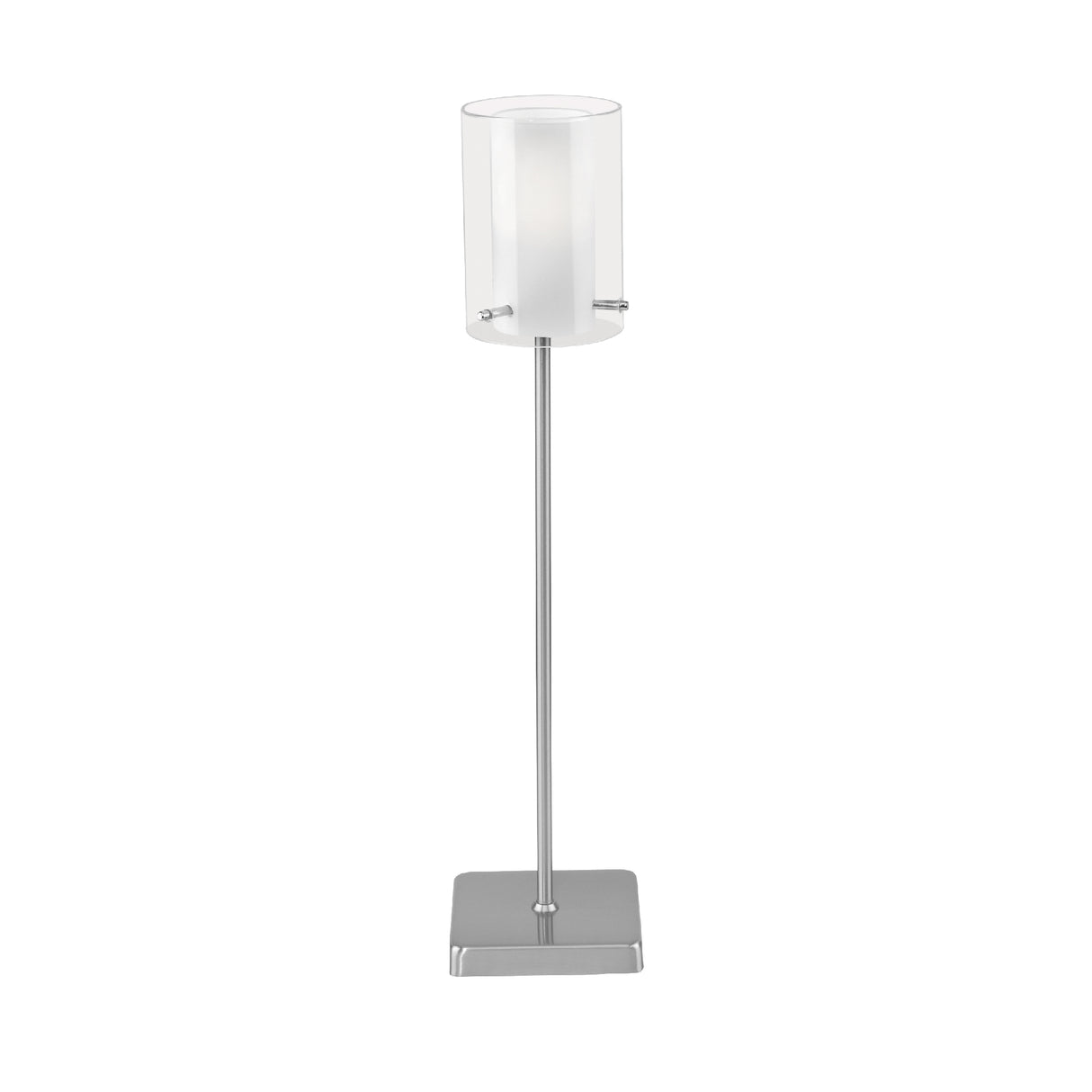 Lámpara de Mesa Moderno Gris Acero 39cm Ambiente LED 450lm - Iluminacion | Bylmo