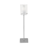 Lámpara de Mesa Moderno Gris Acero 39cm Ambiente LED 450lm - Iluminacion | Bylmo