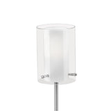 Lámpara de Mesa Moderno Gris Acero 39cm Ambiente LED 450lm - Iluminacion | Bylmo