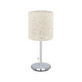 Lámpara de Mesa Contemporáneo Beige 16x16x37cm ACERO 1 Luz IP20 LED - Iluminacion | Bylmo