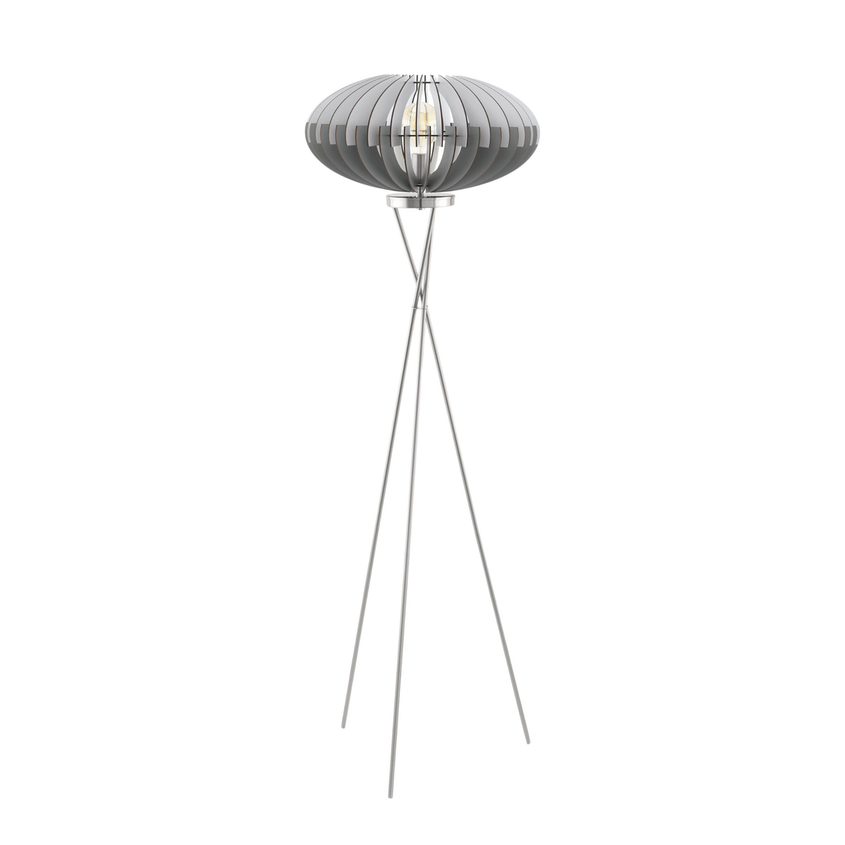 Lámpara de Piso Rústico Gris Acero 1 Luz 50x50x153cm - Iluminacion | Bylmo