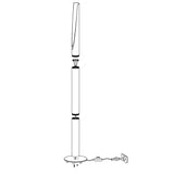 Lámpara de Piso Industrial Blanco 137cm ACERO 1 Luz 450 Lúmenes LED - Iluminacion | Bylmo