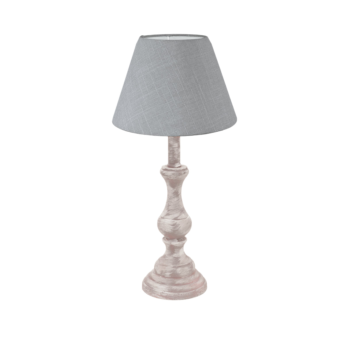 Lámpara de Mesa Rústico Gris 1 Luz 38cm Madera - Iluminacion | Bylmo