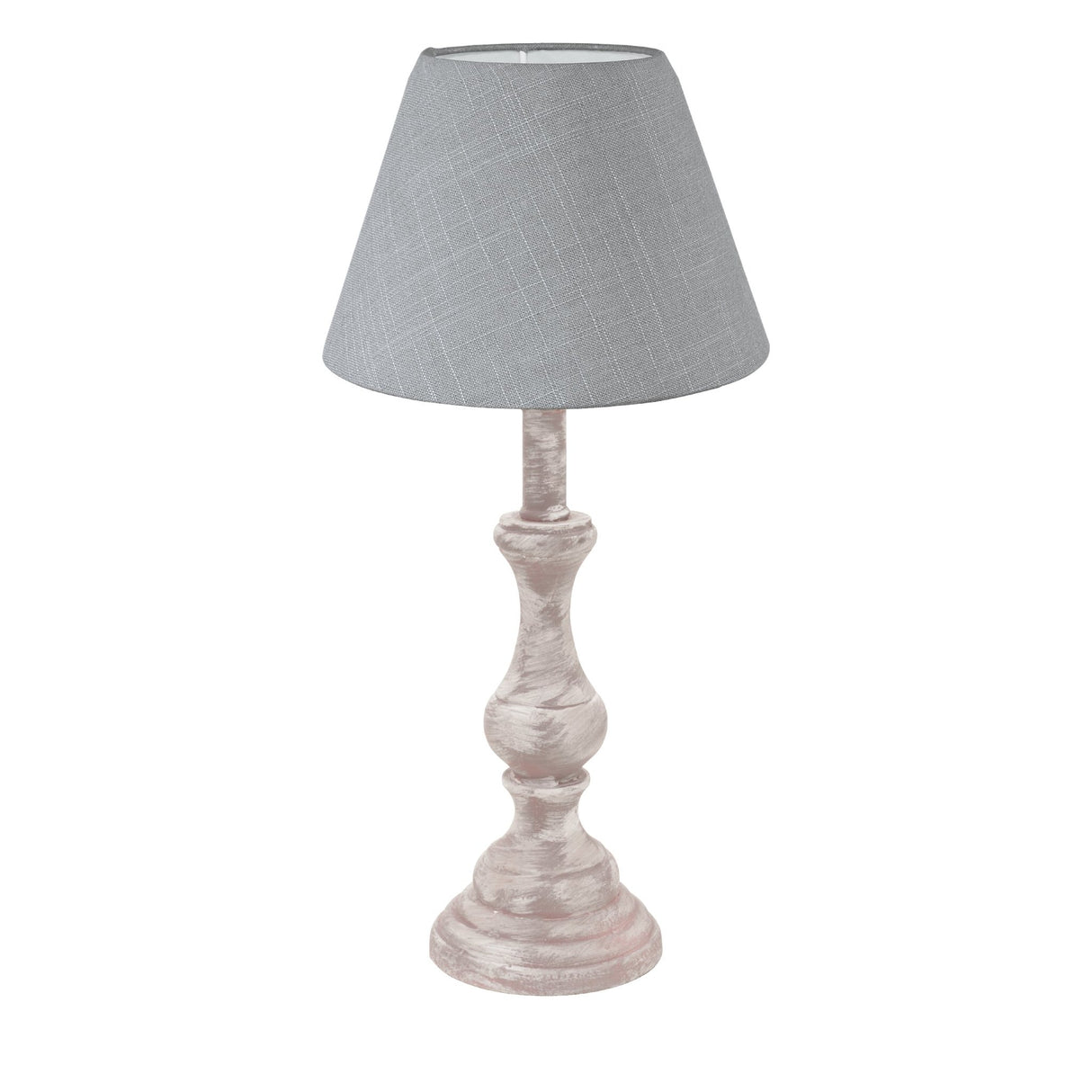 Lámpara de Mesa Rústico Gris 1 Luz 38cm Madera - Iluminacion | Bylmo