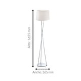Lámpara de Piso Clásico 36x36x165cm Beige ACERO 1 luz - Iluminacion | Bylmo