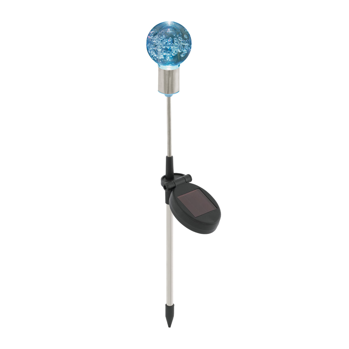 Lámpara Solar Rústico Vidrio Negro 1 Luz Ajustable LED 6x3x48cm - Iluminacion | Bylmo