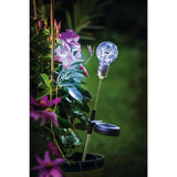 Lámpara Solar Rústico Vidrio Negro 1 Luz Ajustable LED 6x3x48cm - Iluminacion | Bylmo