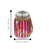 Lámpara Solar Rústico Multicolor 1 Luz Vidrio 11x11x16cm 0.6kg - Iluminacion | Bylmo