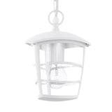 Lámpara Colgante Rústico Blanco 1 Luz 17x17x68cm Acero IP44 - Iluminacion | Bylmo