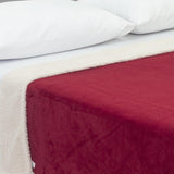 Cobija Ovejera Cibraja Rojo 180x190cm Fondo Entero - Cobijas y Mantas | Bylmo